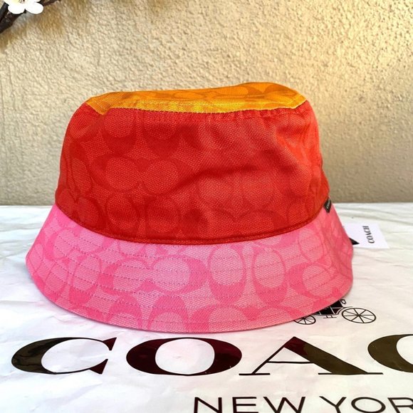 NWT Coach Colorblock Signature Bucket Hat c9123 - Picture 1 of 8